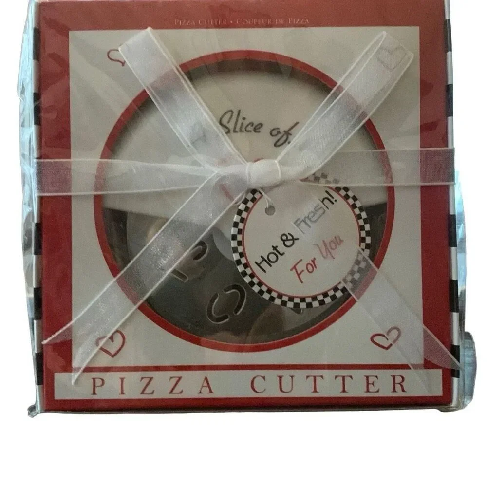 NEW Kate Aspen A Slice of Love Pizza Cutter in Gift Box Great Gift